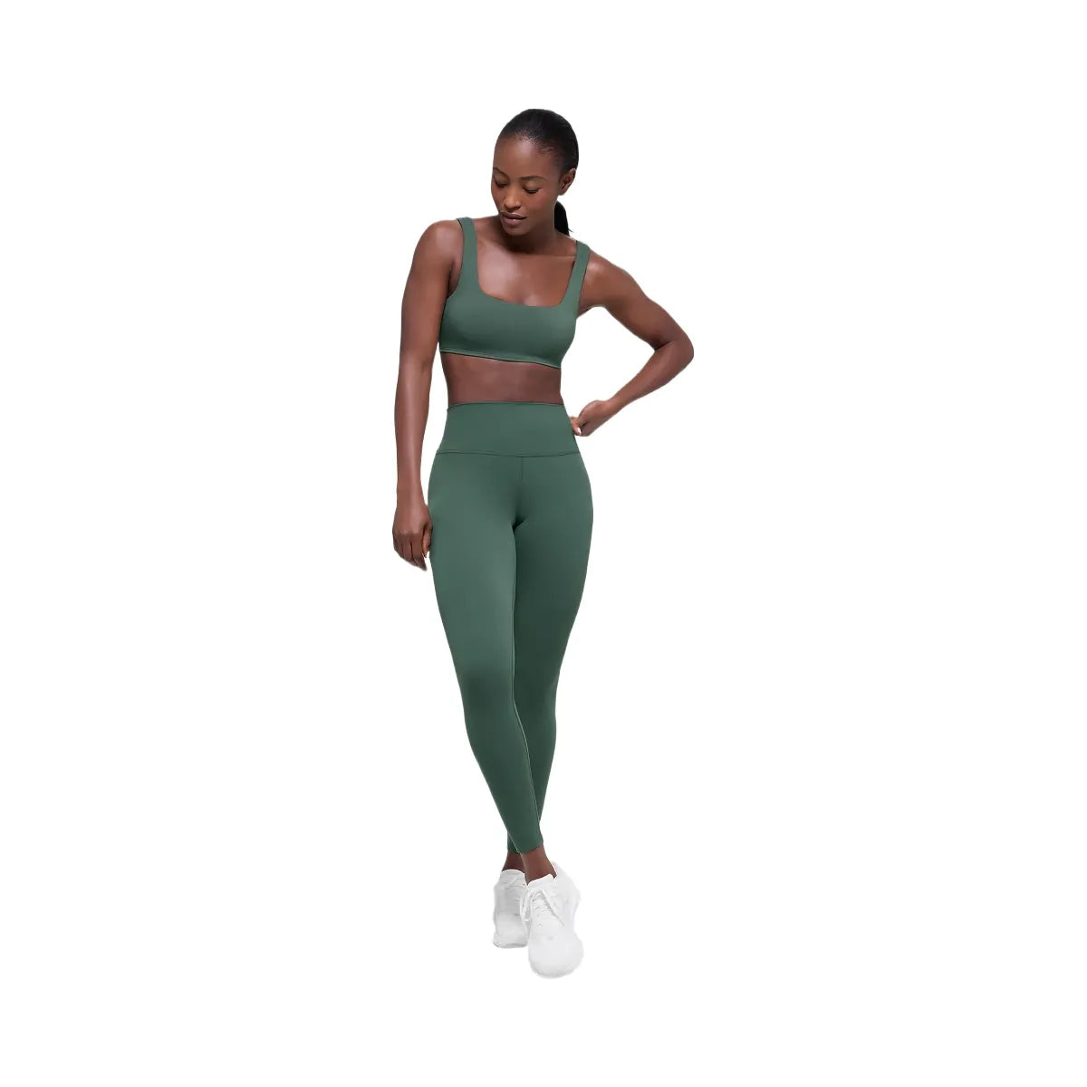 Alo Women's Softsculpt Precision Bra - Clover Green