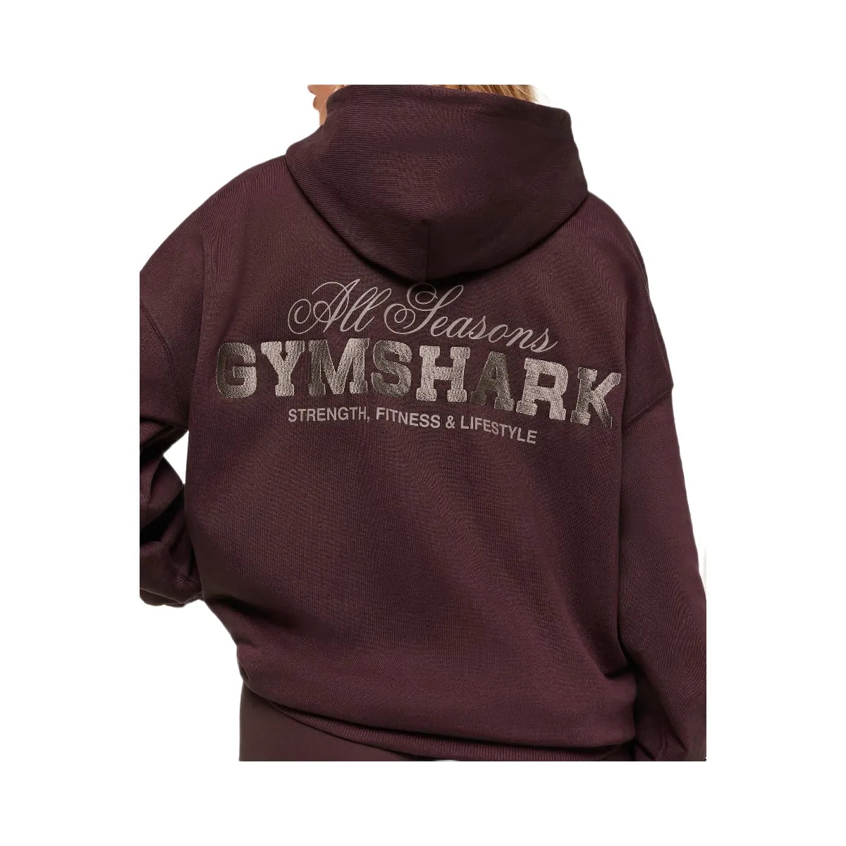 Gymshark All Seasons Graphic Hoodie - GS Cherry Purple