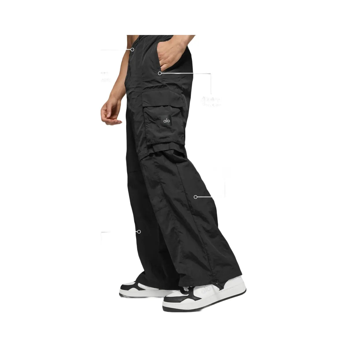 Alo Men's Axis Cargo Trouser - Black