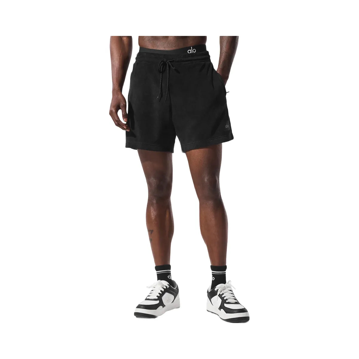 Alo Men's 7" Coastal Terry Short - Black