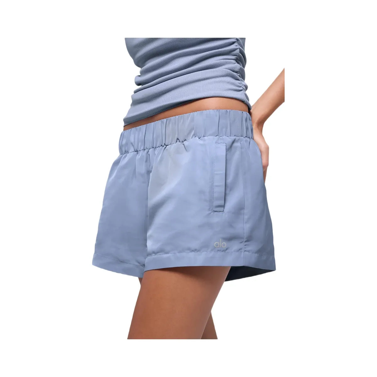 Alo Women's High-Waist Socialite Short - Winter Frost