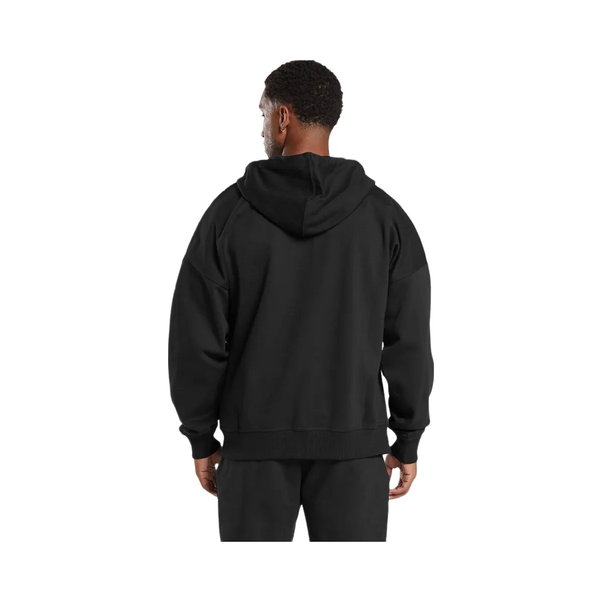 Gymshark Crest Oversized Zip Up Hoodie - Black