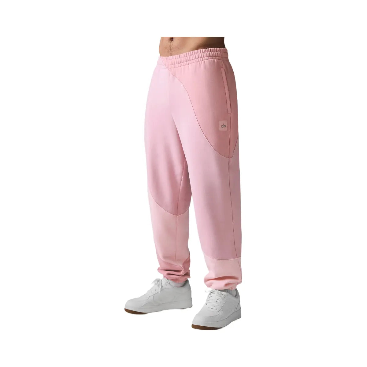 Alo Men's Make Waves Sweatpant - Sunset Pink Tonal