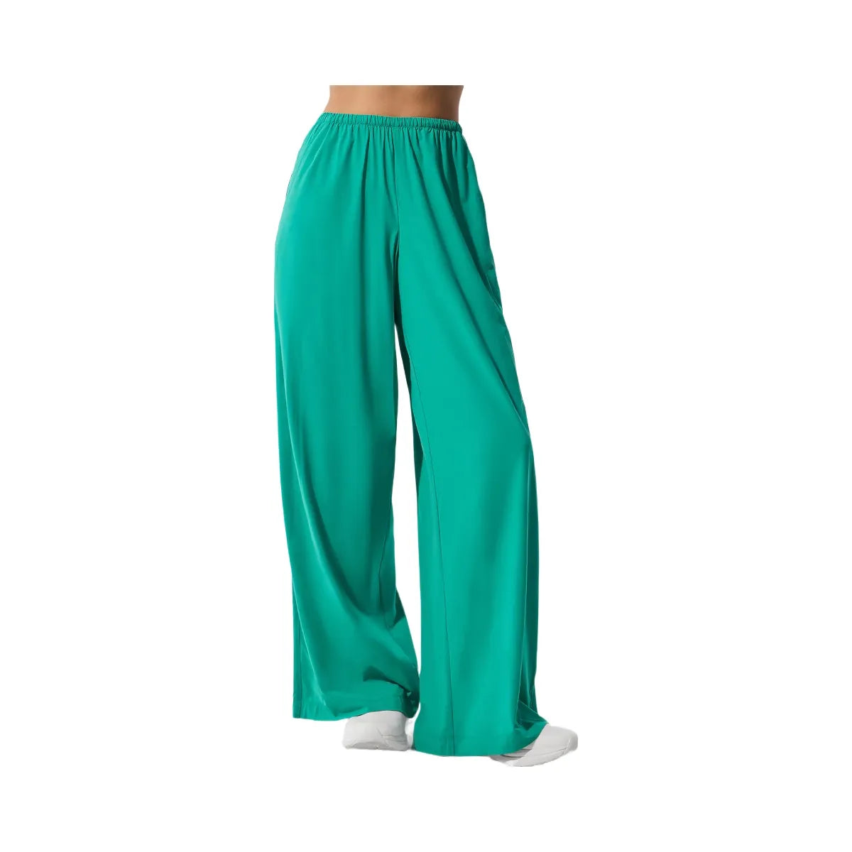 Alo Women's Breezy Wide Leg Pant (Long) - Spruce Green