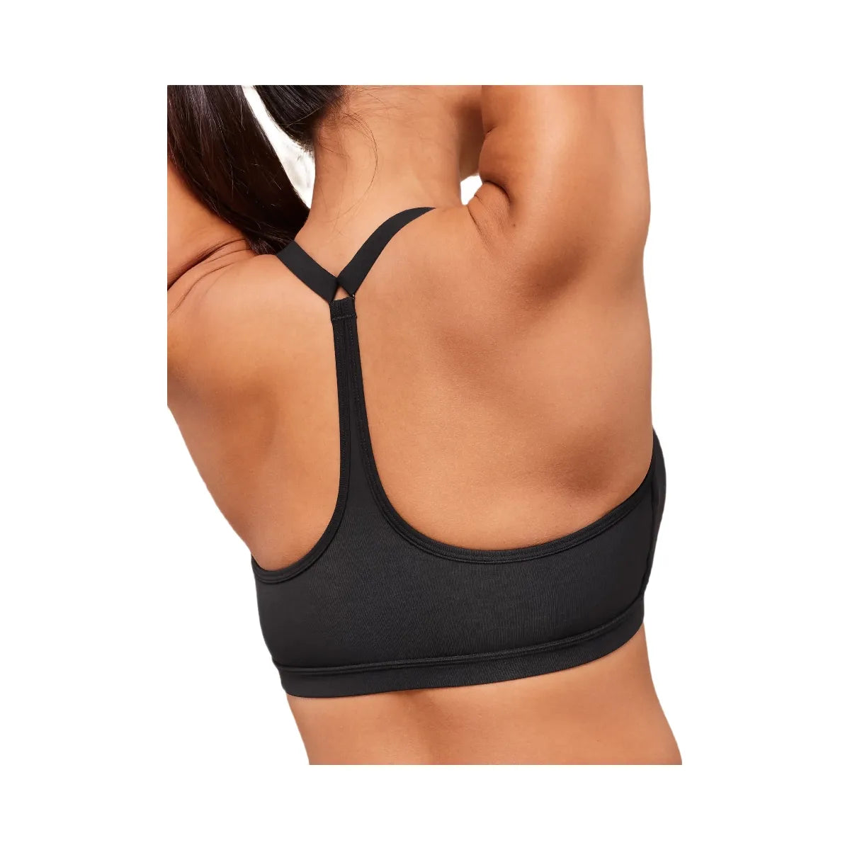 Gymshark Cotton Racerback Sports Bra - Black