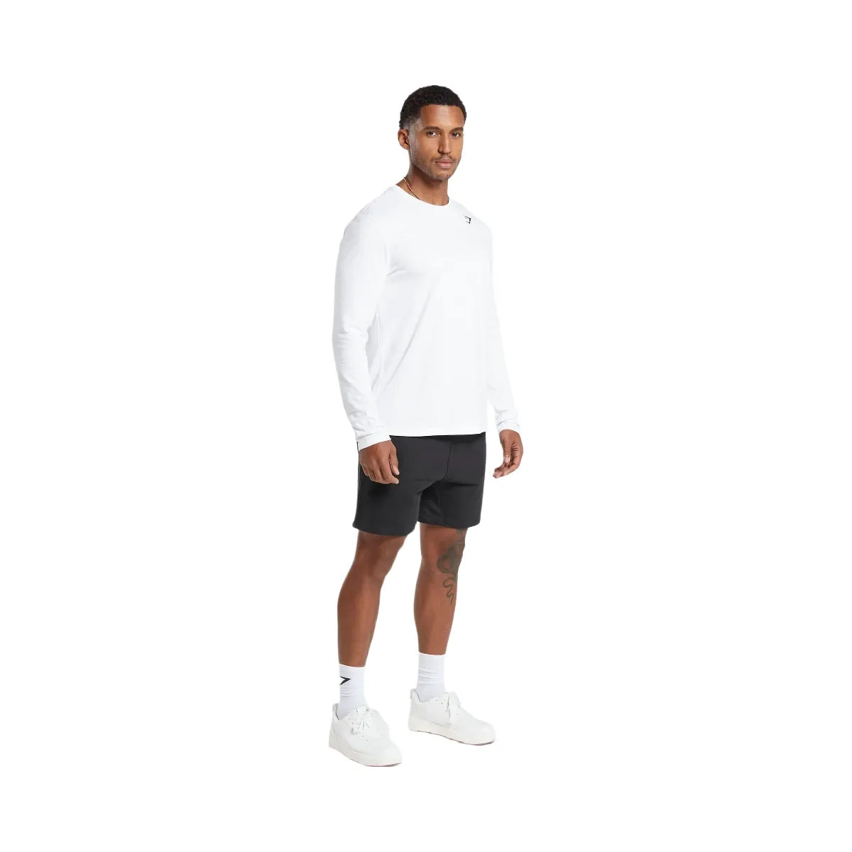 Gymshark Crest Long Sleeve T-Shirt - White