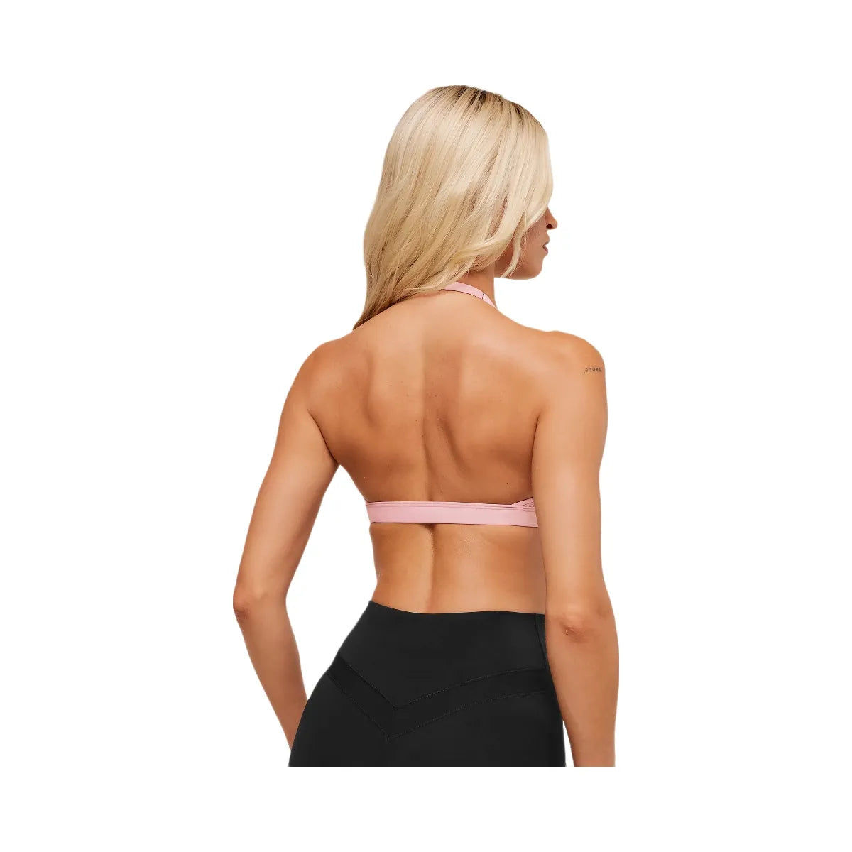 Gymshark Minimal Halterneck Sports Bra - Cloud Pink