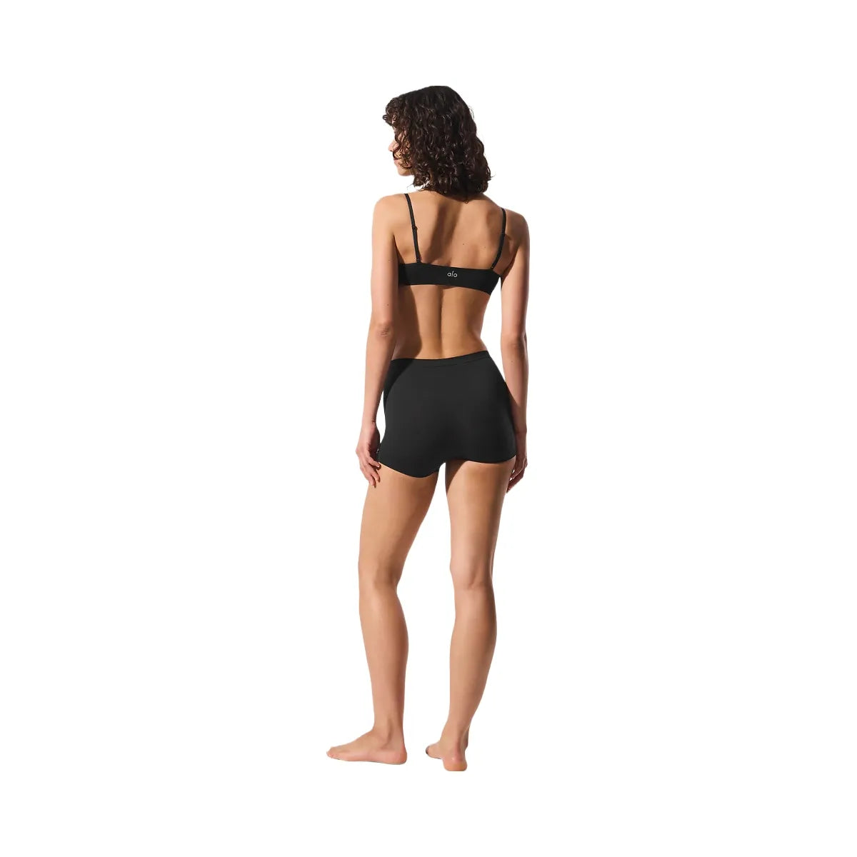 Alo Women's Sheer Glow Boyshort - Black