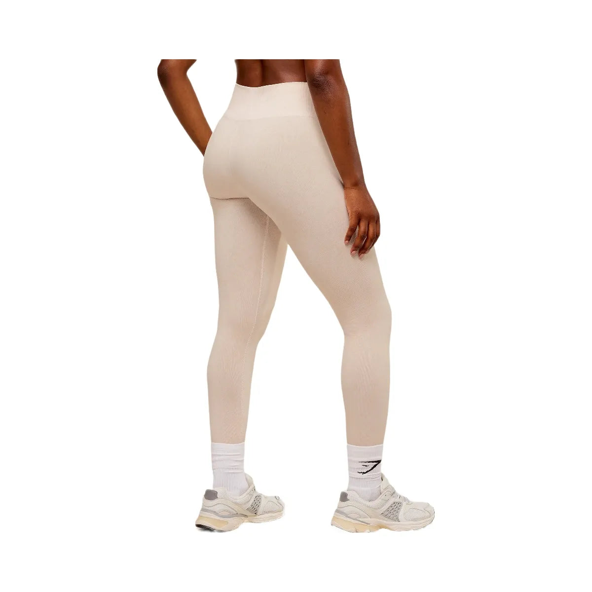 Gymshark Adapt Fleck x Whitney Seamless Leggings - Mineral | Coconut White