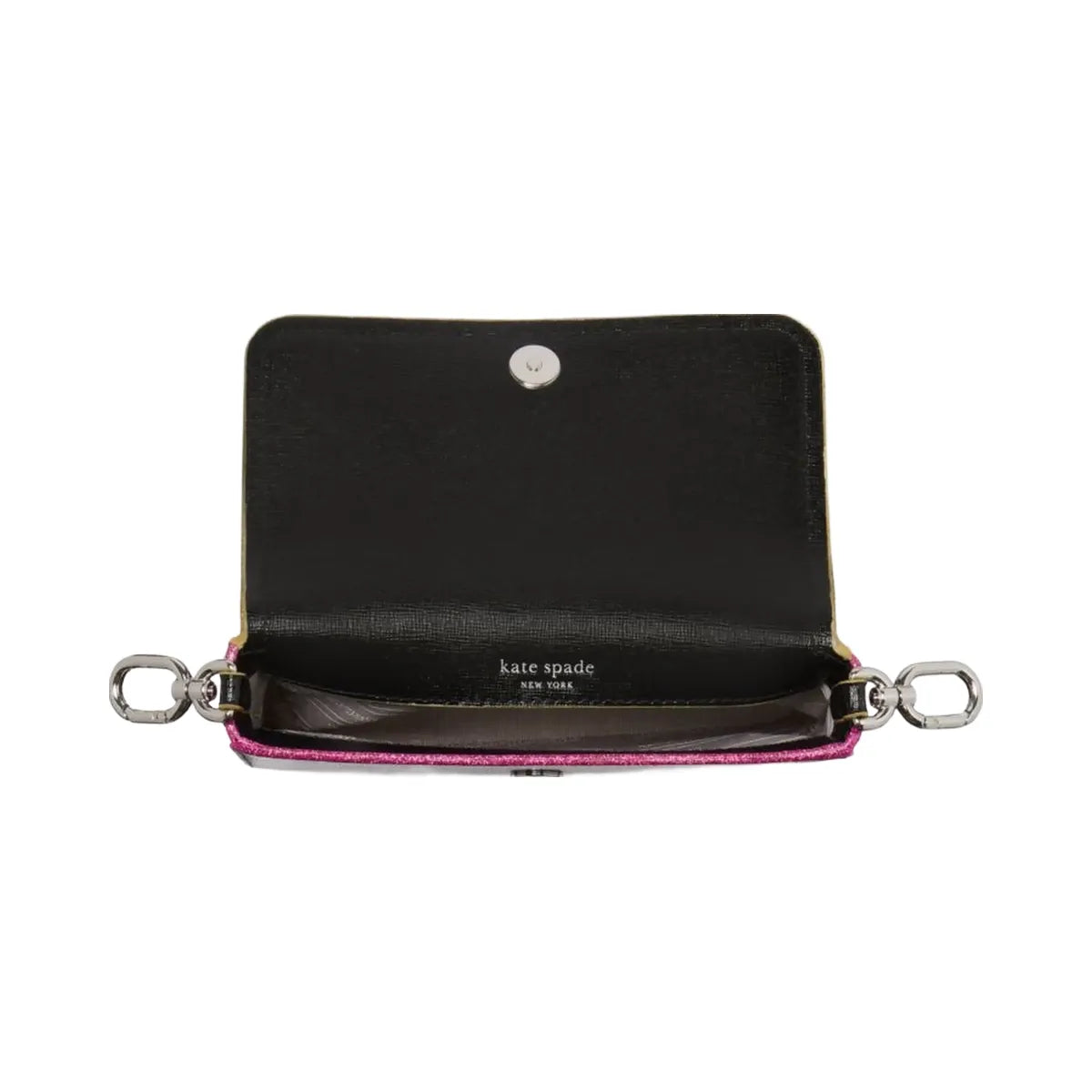 Kate Spade Double Up Glitter Edge Crossbody Black Multi