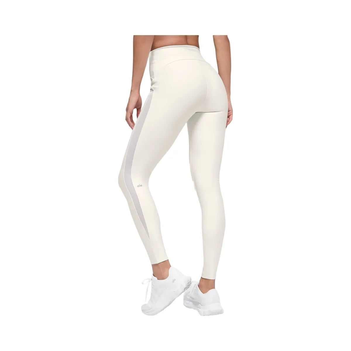 Alo Women's Airlift High-Waist Mesh Infatuation Legging - Ivory