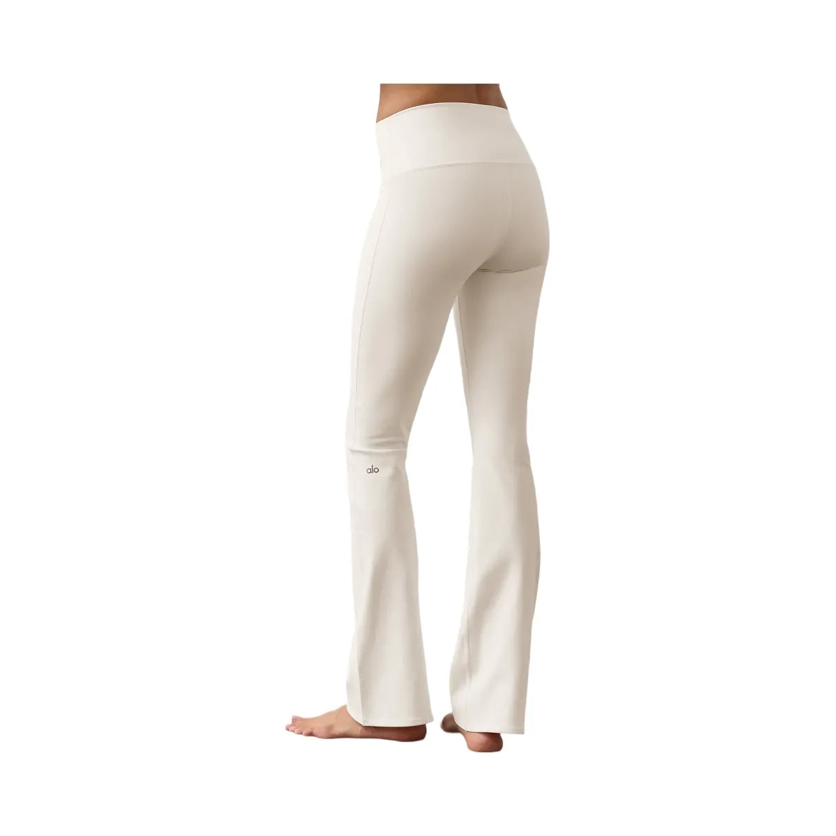 Alo Women's Airbrush High-Waist Bootcut Legging - Ivory