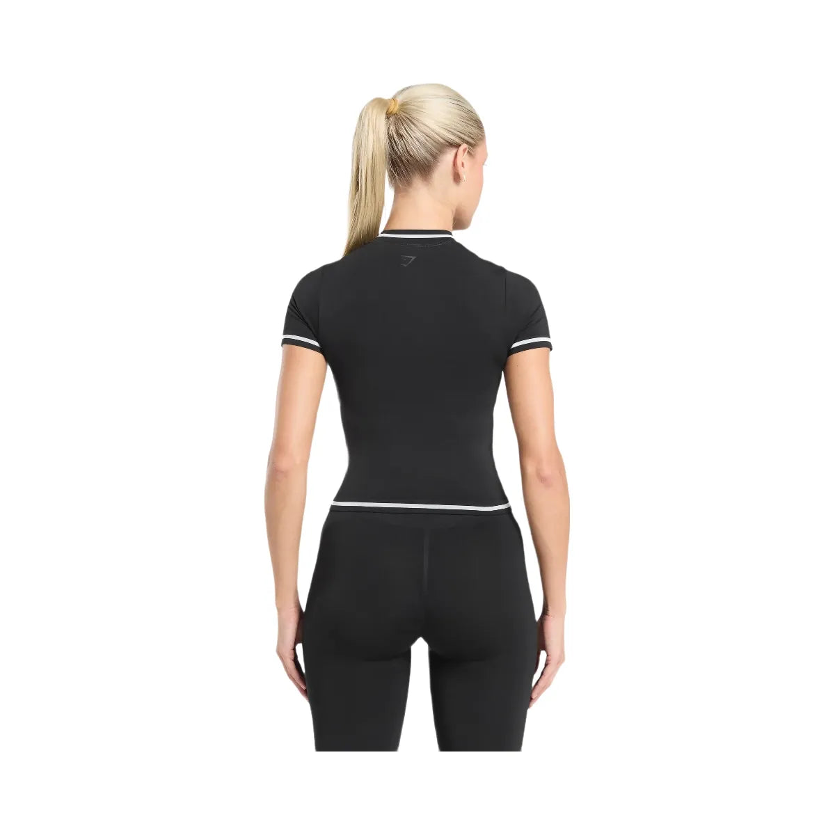 Gymshark Contrast Seamless Midi Tee - Black