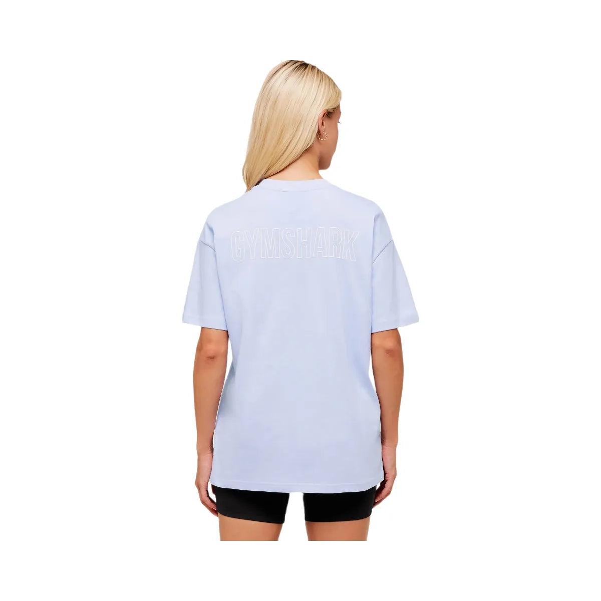 Gymshark Trace Graphic Oversized T-Shirt - Peri Blue