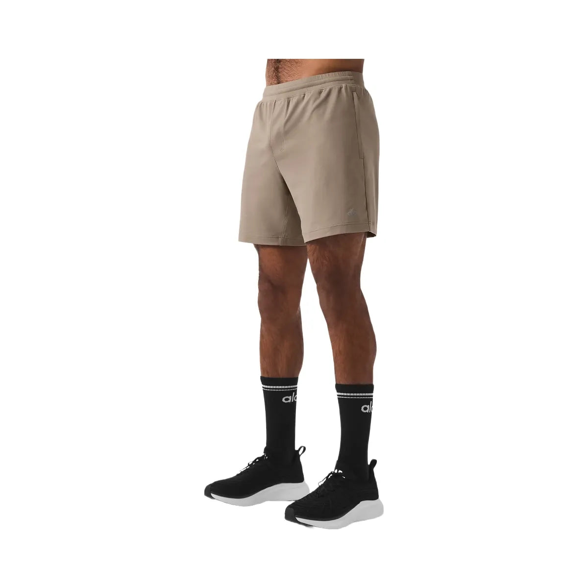 Alo Men's 7" Conquer React Performance Short - Gravel