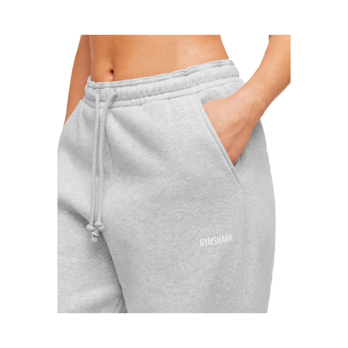 Gymshark Cosy Luxe Straight Leg Joggers - Soft Grey Marl