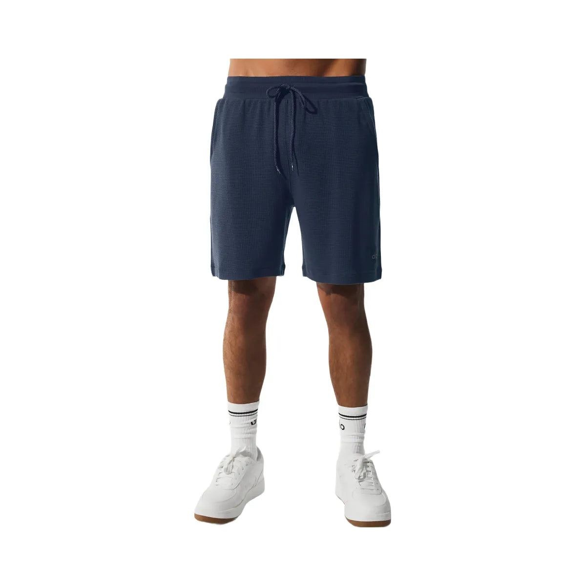 Alo Men's 7" Micro Waffle Fast Break Short - Navy