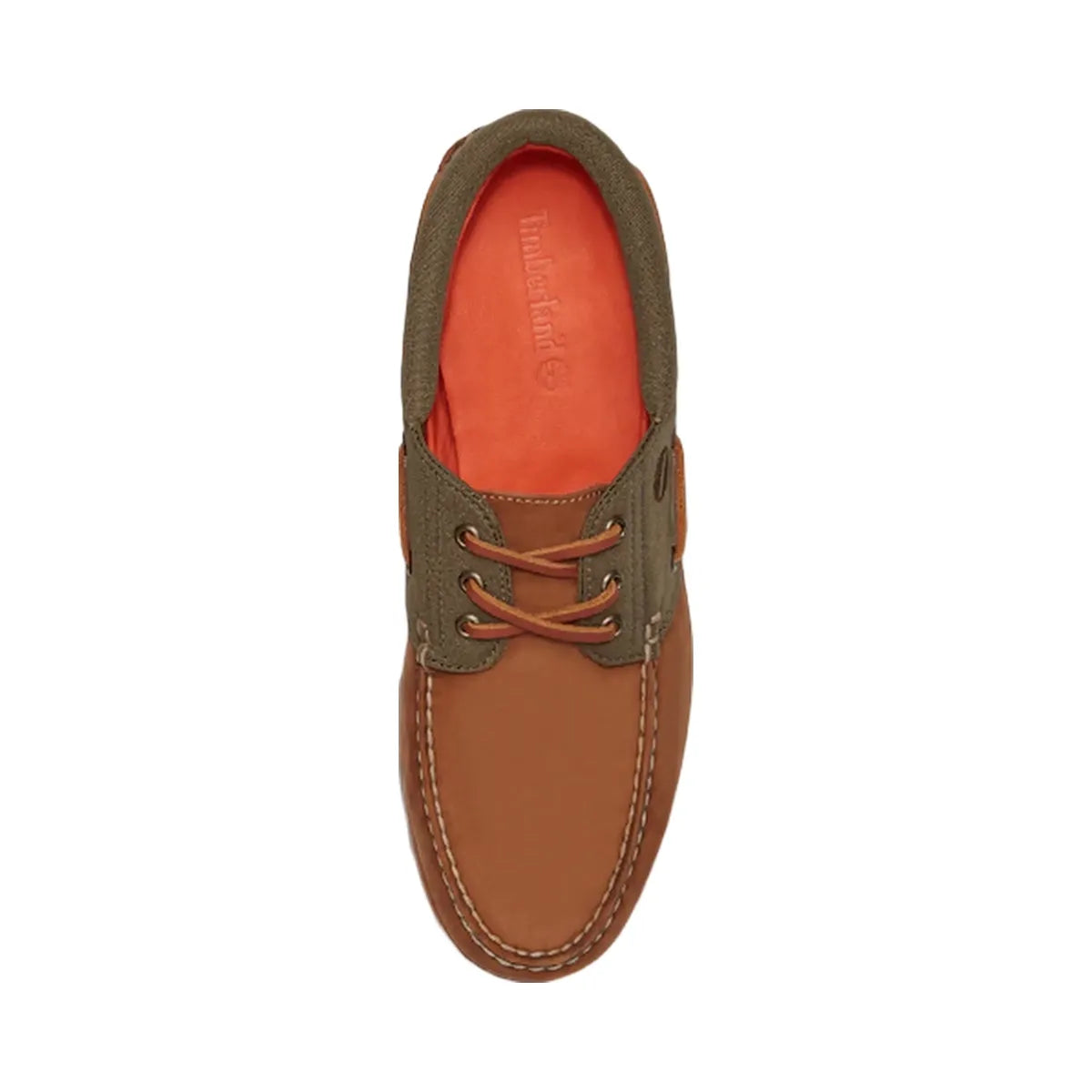 Timberland Authentics 3-Eye Boat Shoe Medium Brown Nubuck Men'S