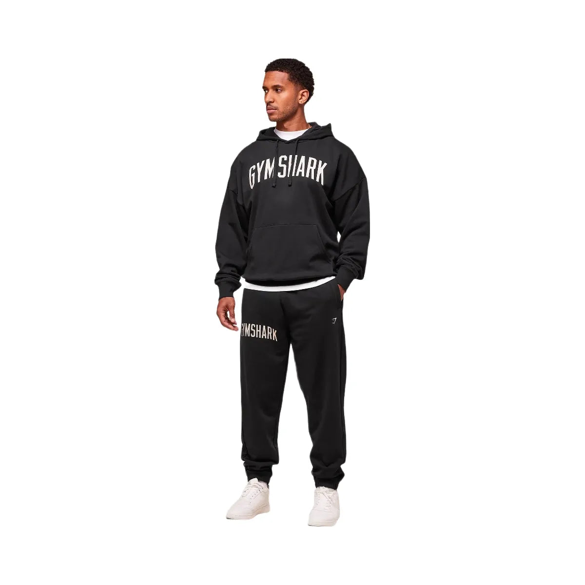 Gymshark Worn Graphic Hoodie - Black