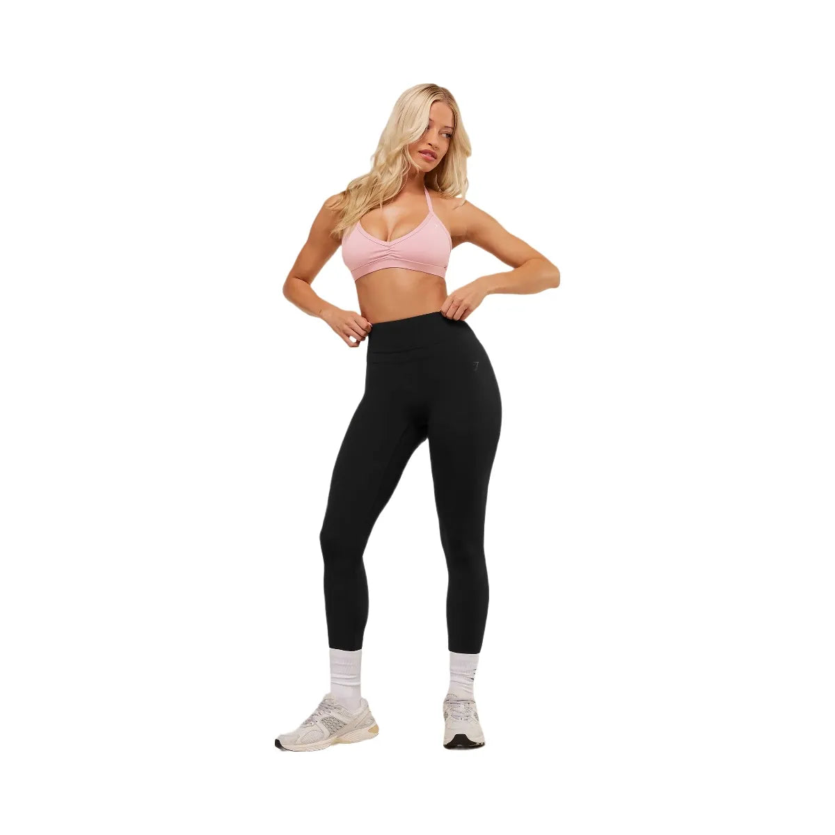 Gymshark Minimal Halterneck Sports Bra - Cloud Pink