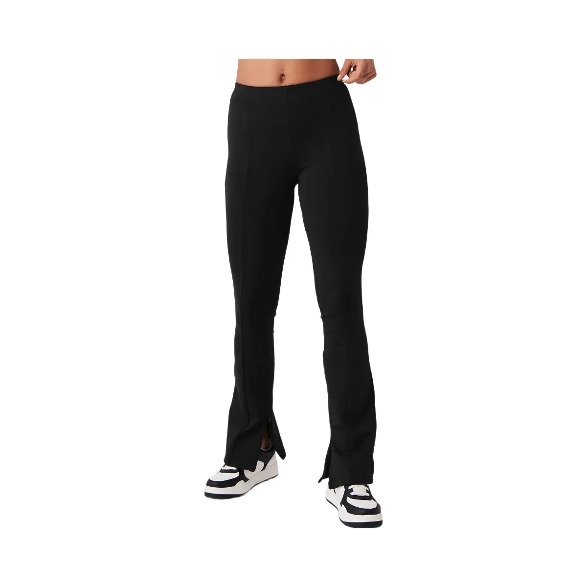 Alo Women's High-Waist 7/8 Zip It Flare Legging - Black