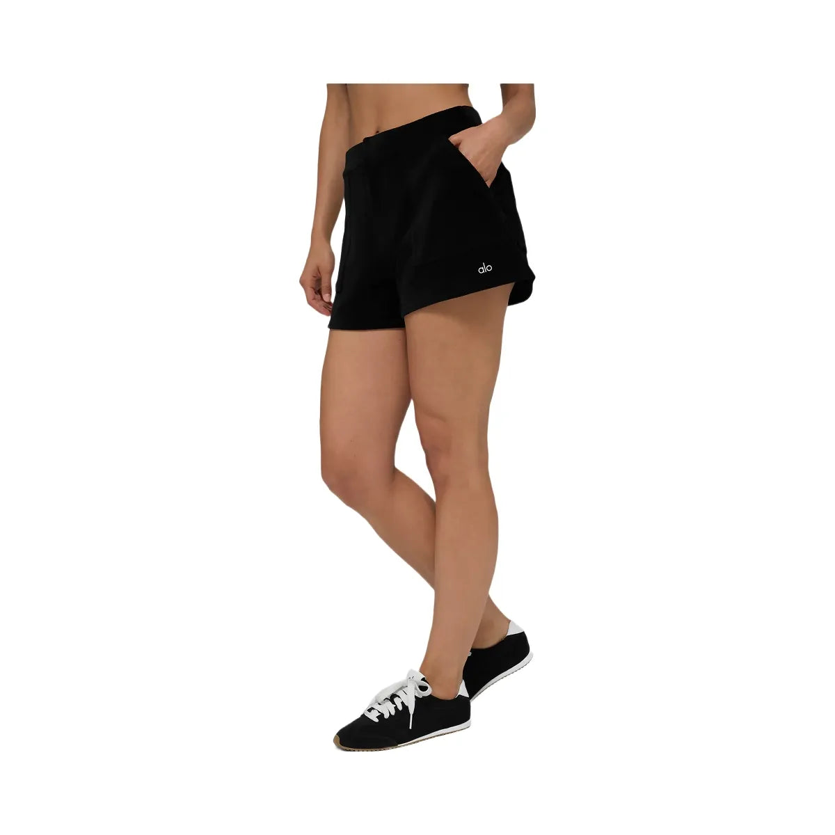 Alo Women's Micro Corduroy On Duty Short - Black