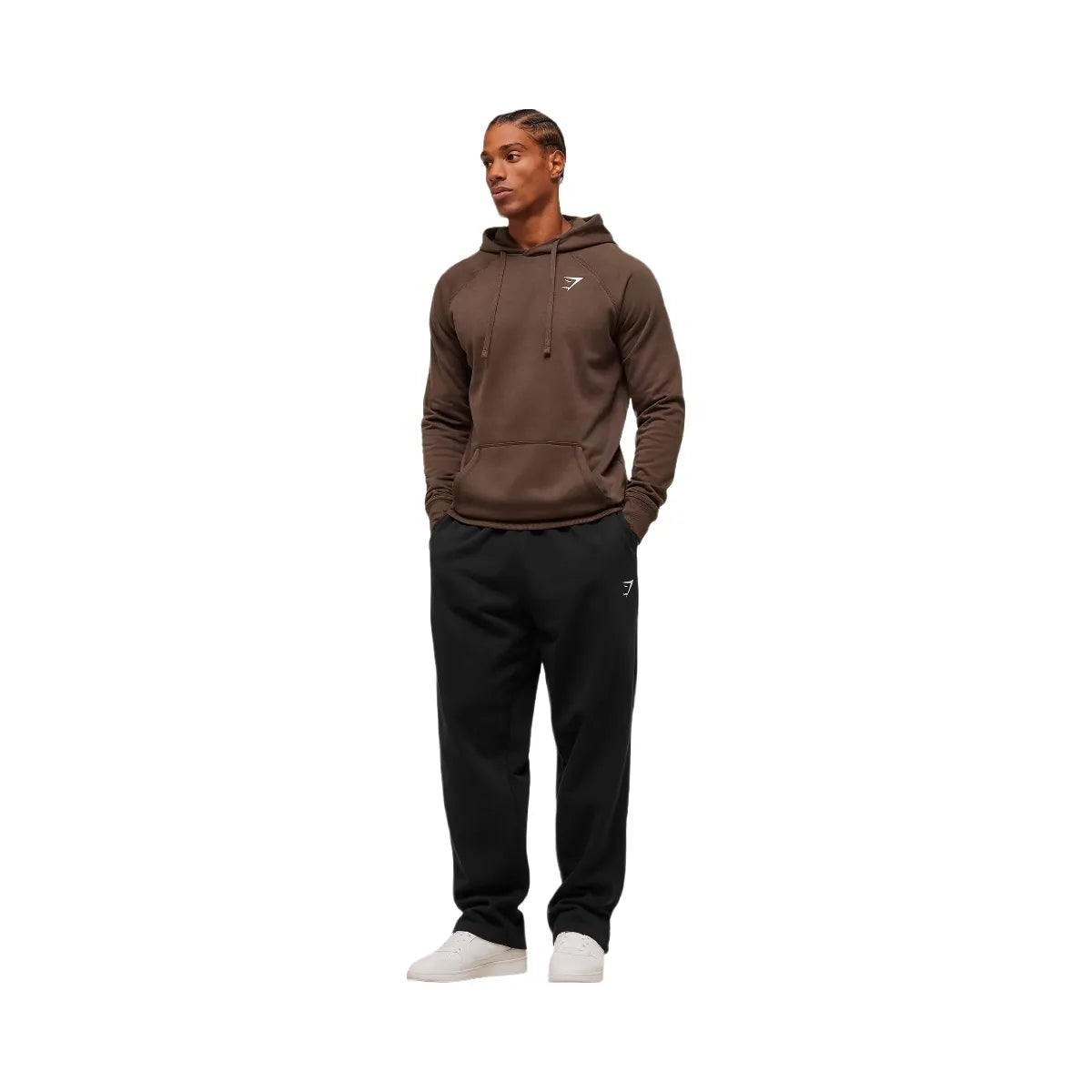 Gymshark Crest Hoodie - Archive Brown