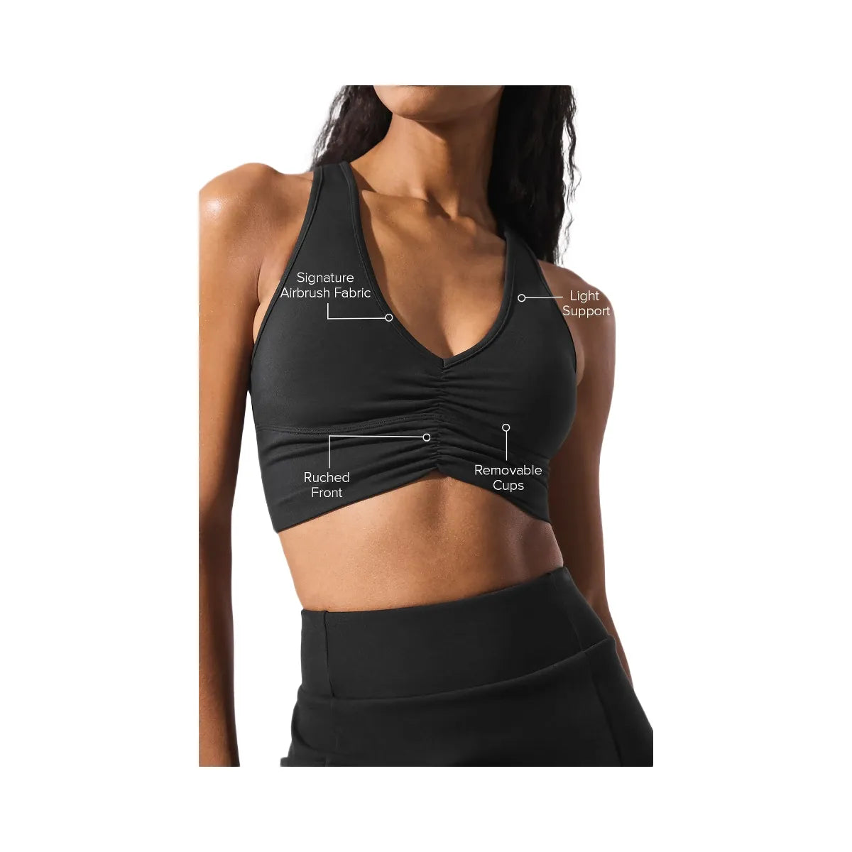 Alo Women's Wild Thing Bra - Black