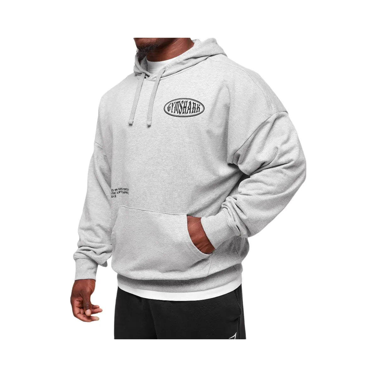 Gymshark Authentic Lifting Apparel Hoodie - Light Grey Core Marl