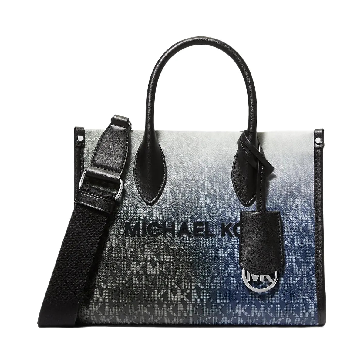 Michael Kors Mirella Small Ombre Signature Logo Crossbody Bag Black Combo