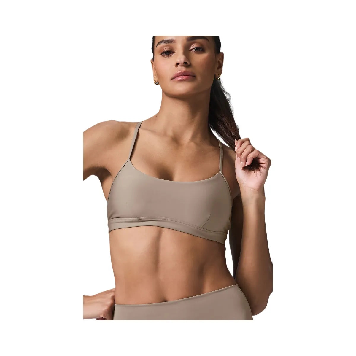 Alo Women's Airlift Intrigue Bra - Gravel