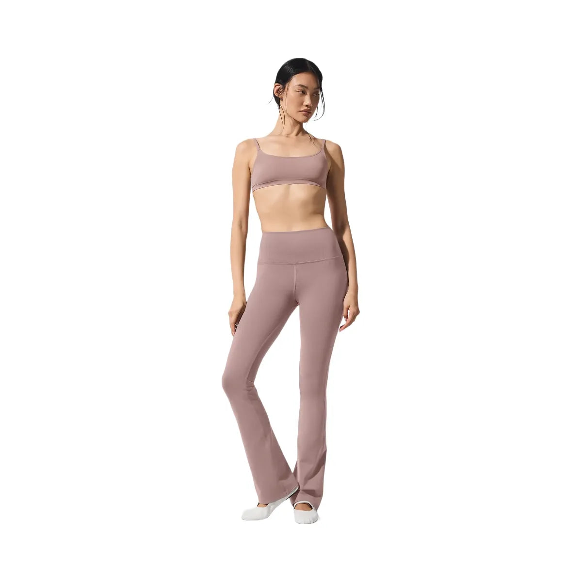 Alo Women's Airbrush High-Waist Bootcut Legging - Taupe
