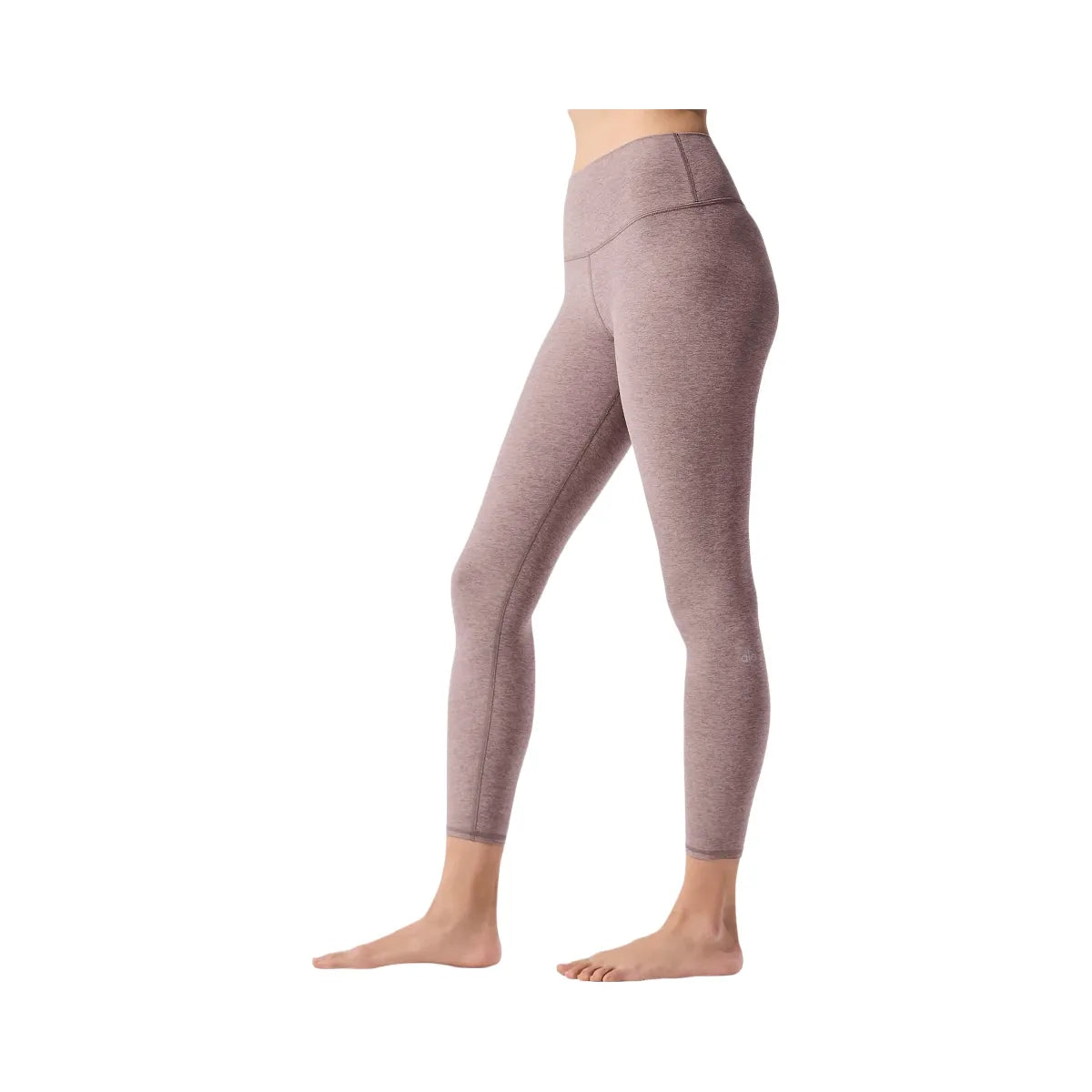 Alo Women's Alosoft High-Waist 7/8 Highlight Legging - Dark Pink Quartz Heather