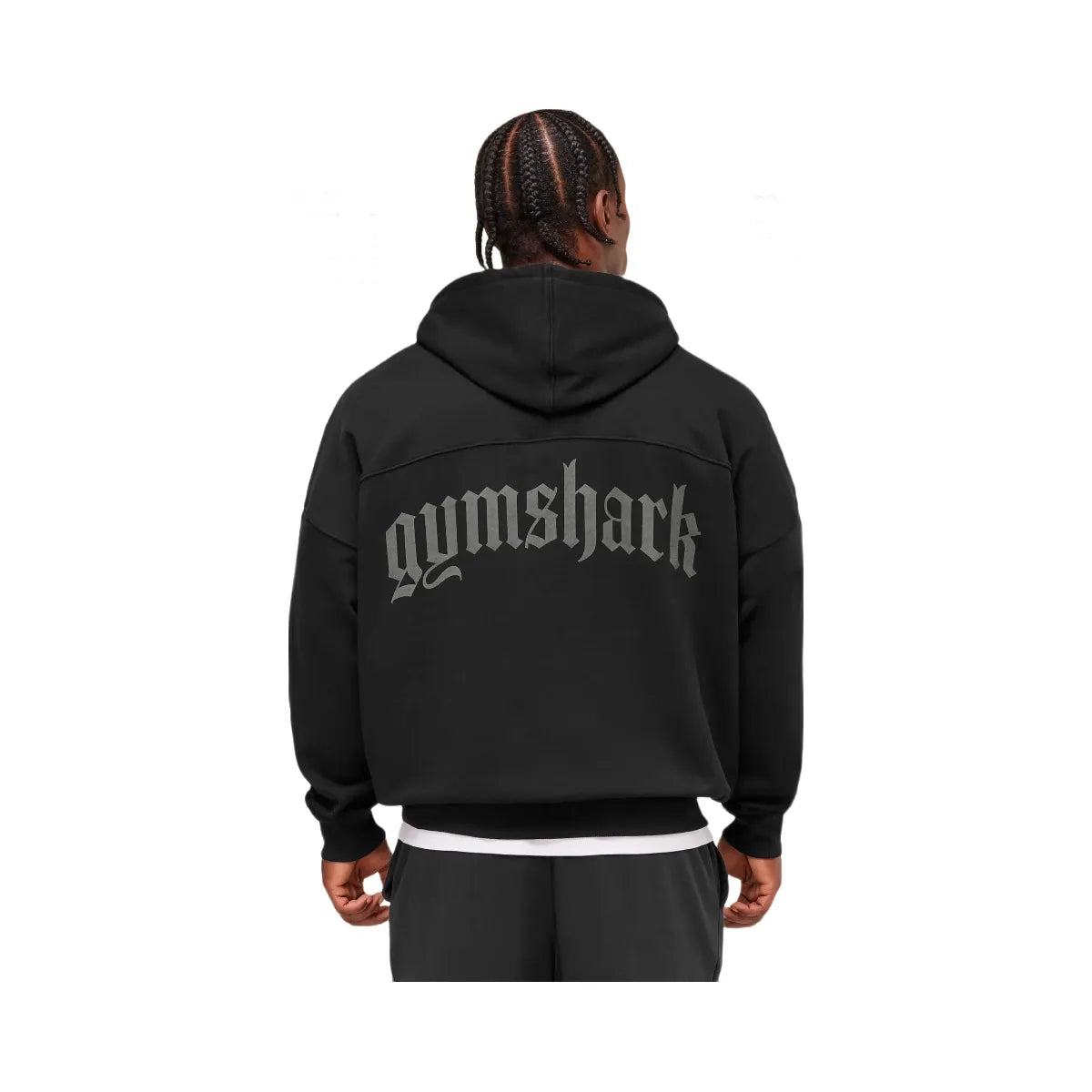 Gymshark Olde English Zip Up Hoodie - Black