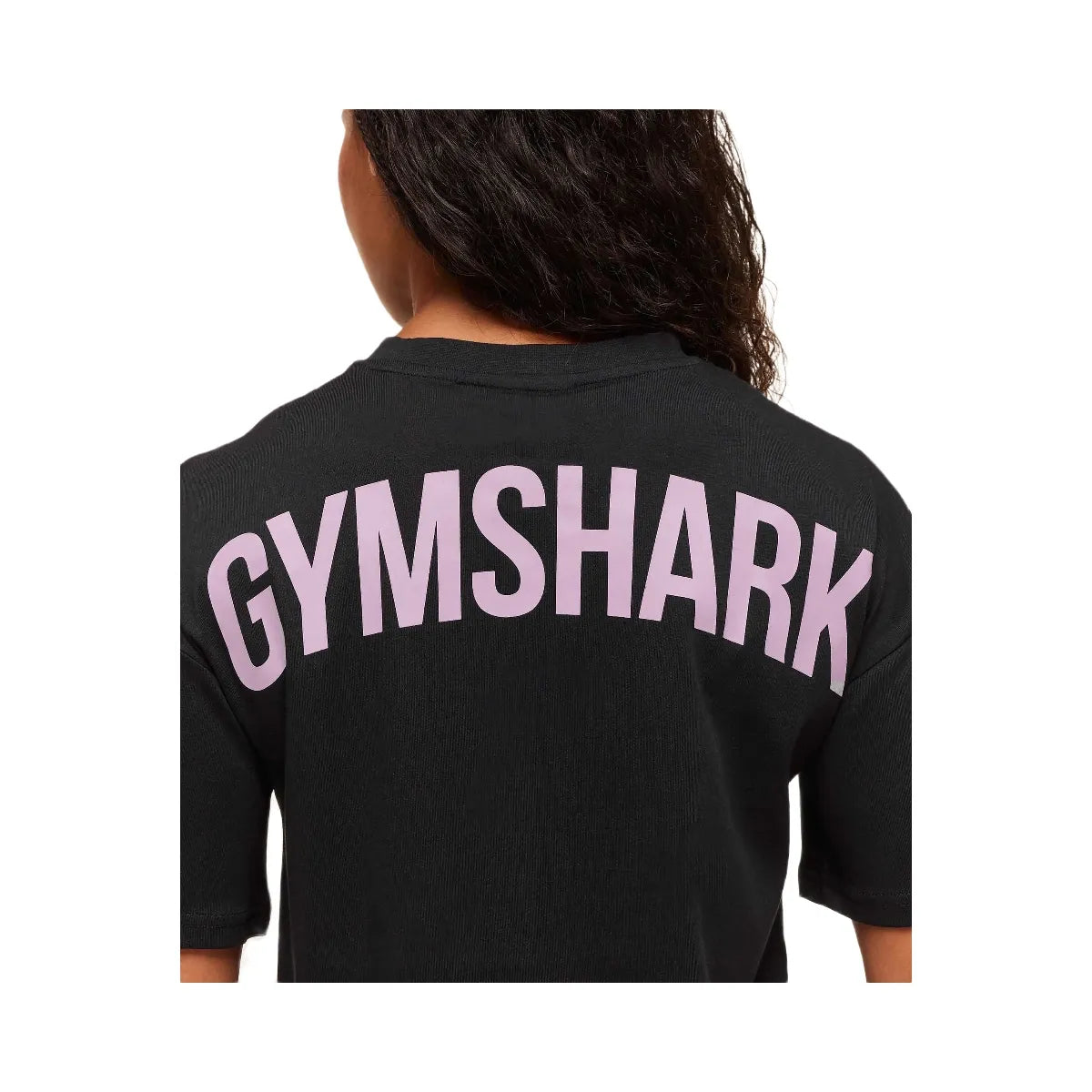 Gymshark Power Oversized T-Shirt - Black/Warm Lilac