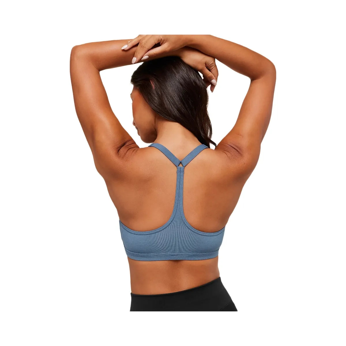 Gymshark Cotton Racerback Sports Bra - Worn Blue