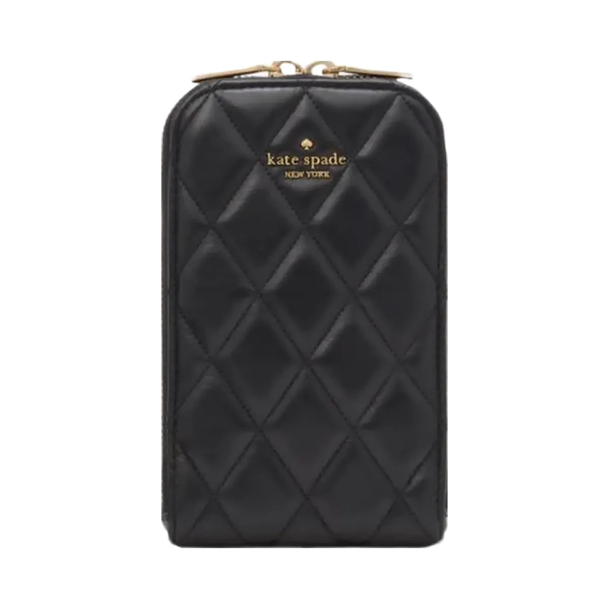 Kate Spade Carey Quilted North South Phone Crossbody Black