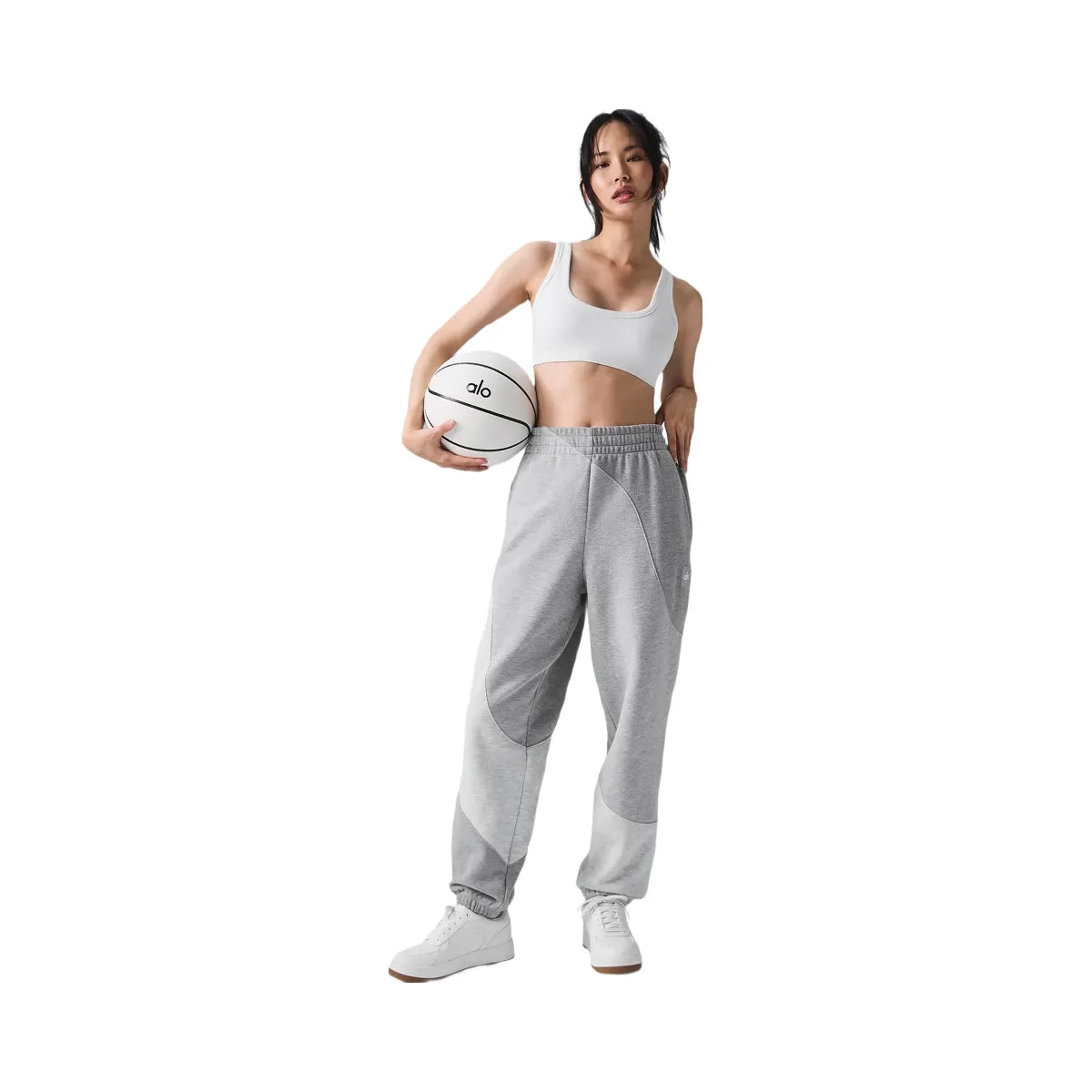 Alo Make Waves Sweatpant - Athletic Heather Grey Tonal