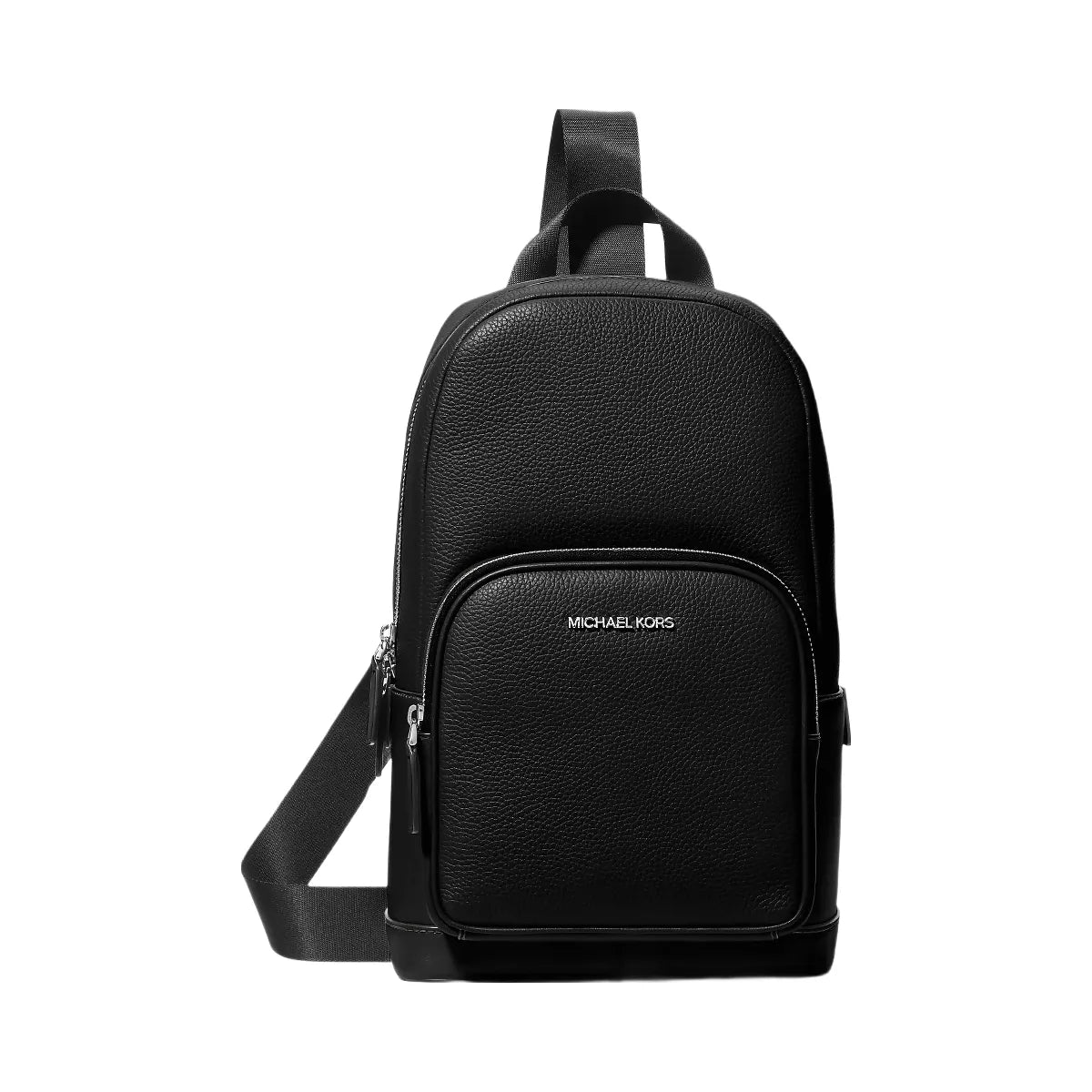 Michael Kors Cooper Pebbled Leather Sling Pack Black