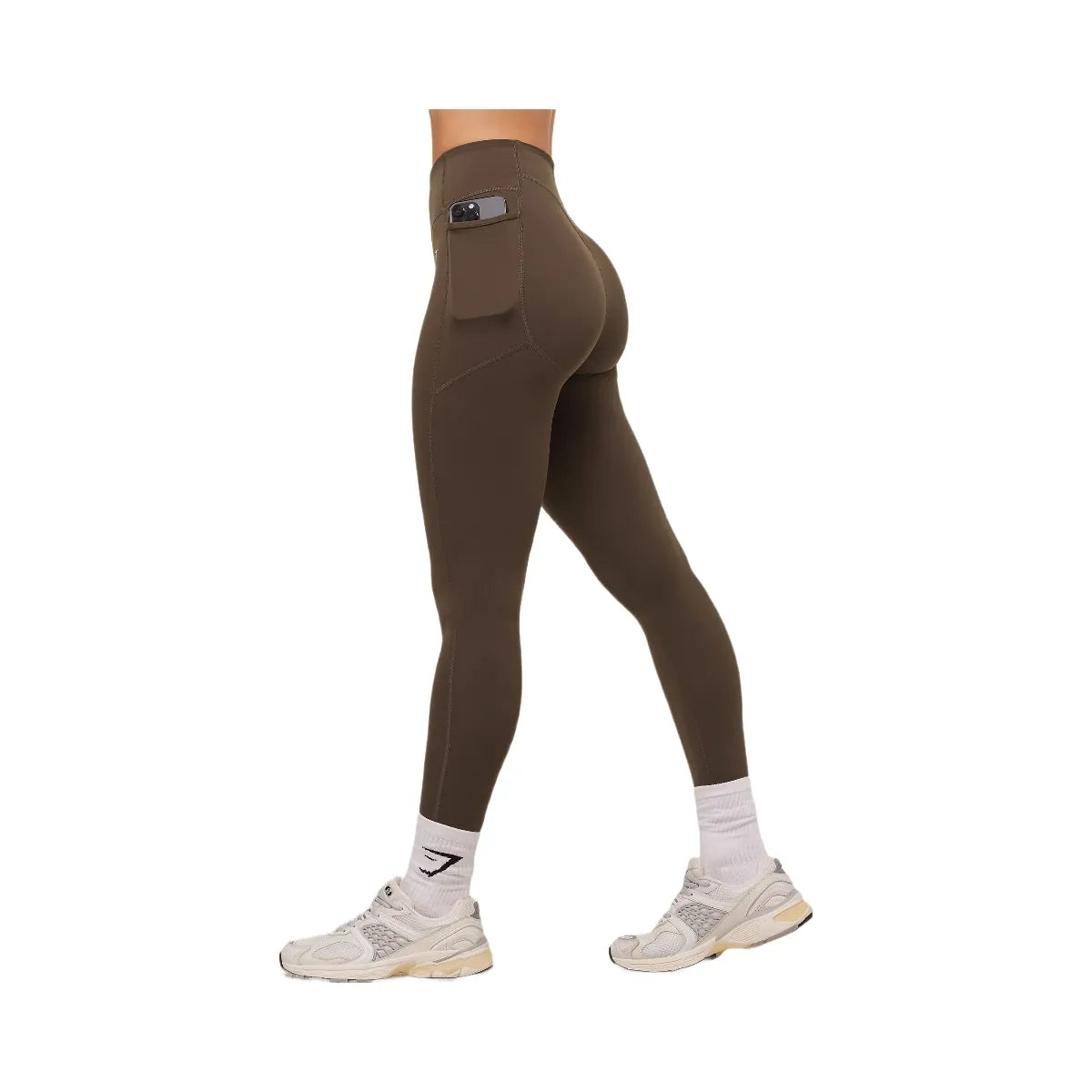Gymshark Lifting Pocket Leggings - Archive Brown