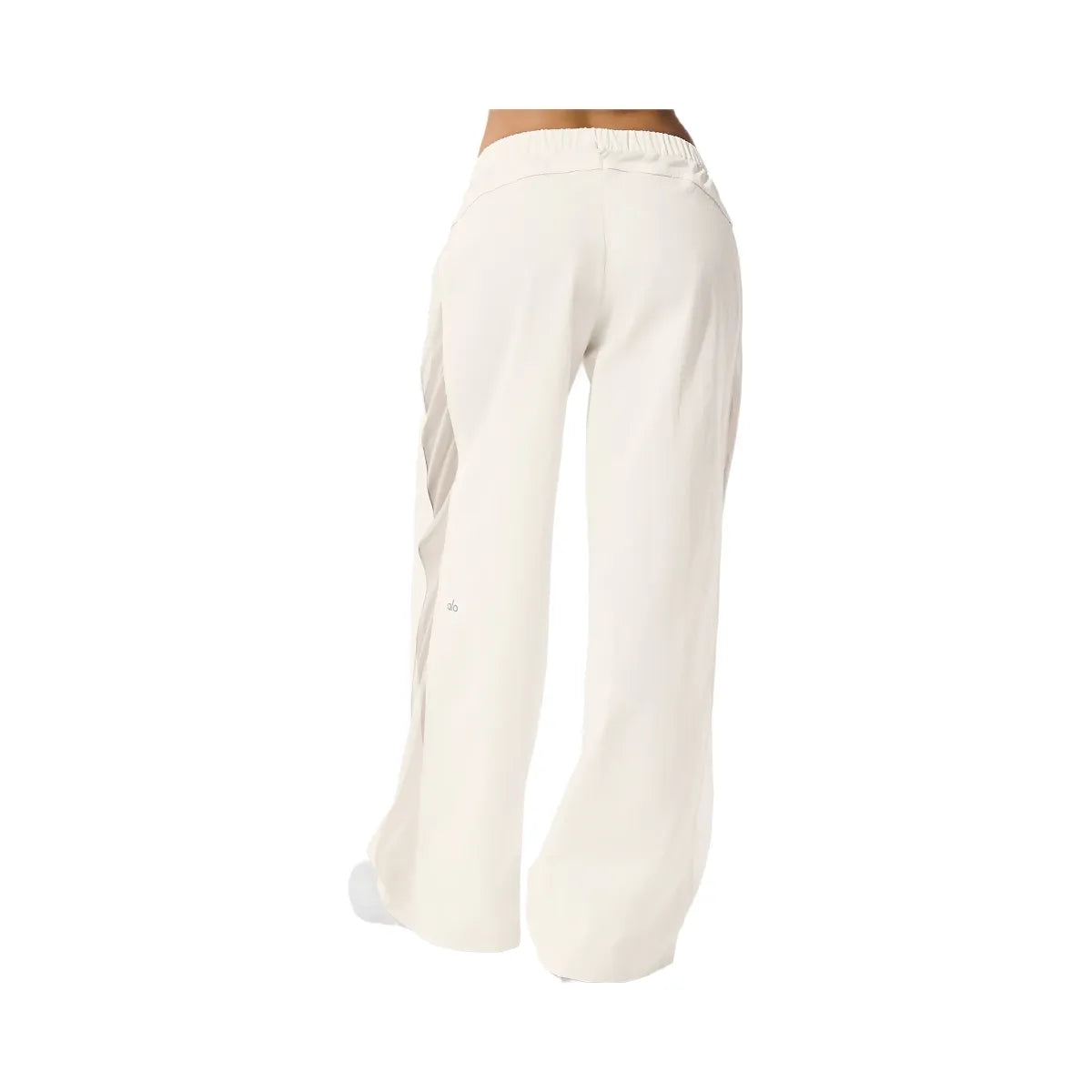 Alo Women's High-Waist Origin Wide Leg Track Pant - Ivory