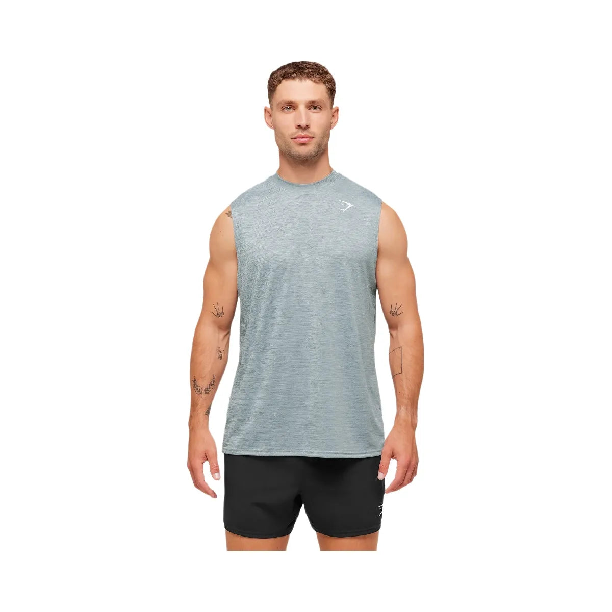Gymshark Arrival Oversized Tank - Smoke Blue/Denim Grey