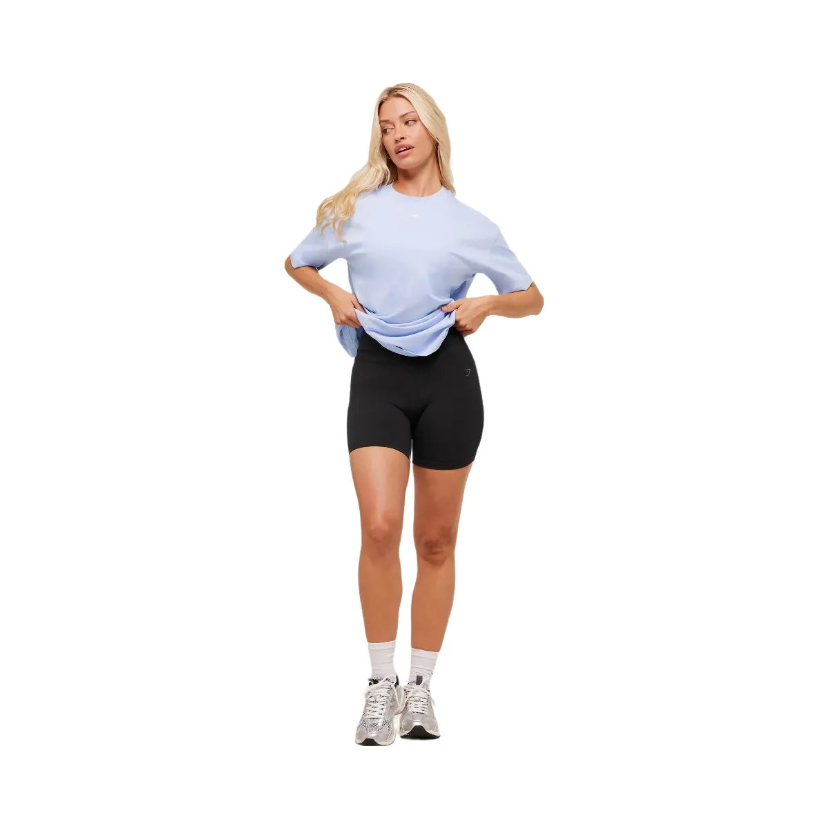 Gymshark Trace Graphic Oversized T-Shirt - Peri Blue