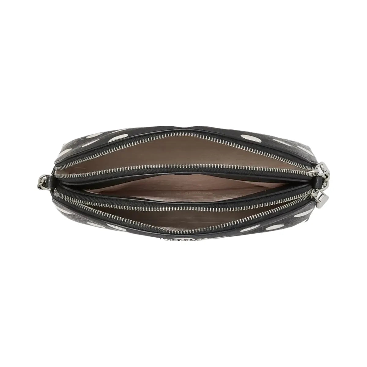 Kate Spade Morgan Sunshine Dot Double zip Dome Crossbody Black Multi
