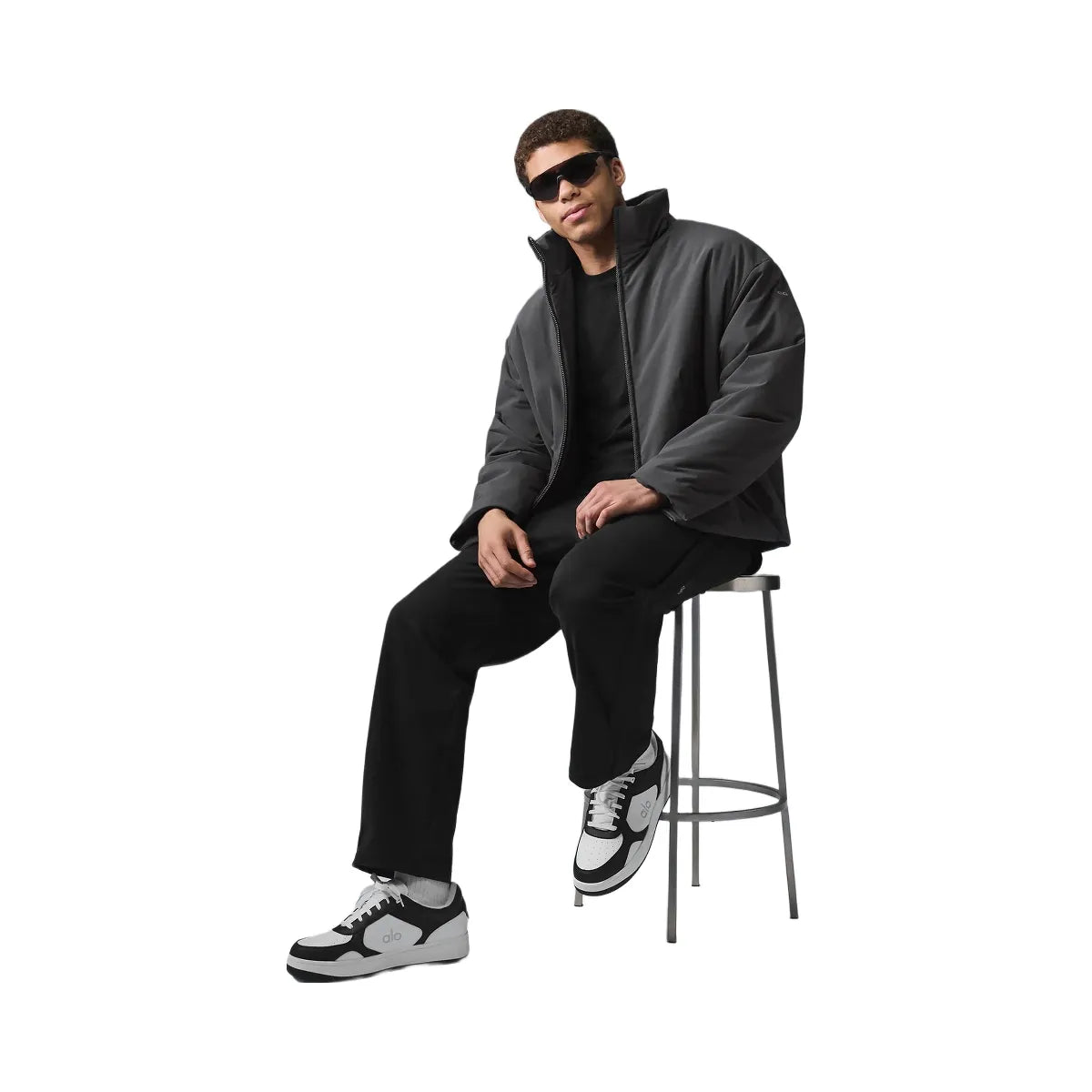 Alo Men's Stretch Woven Notable Jacket - Anthracite
