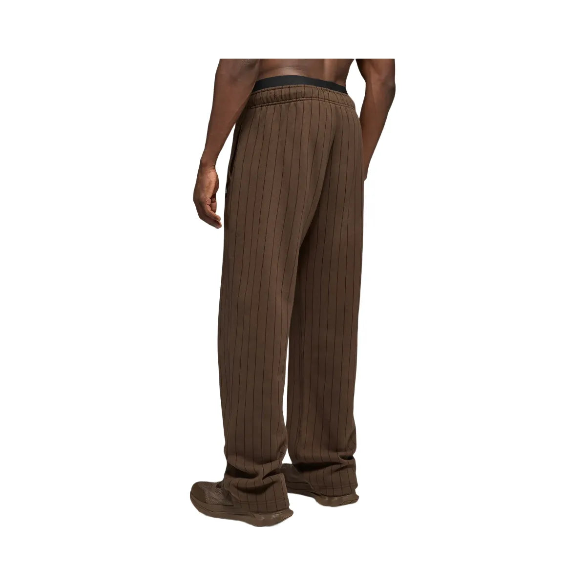 Alo Men's Pinstripe Straight Leg Sweatpant - Espresso Pinstripe