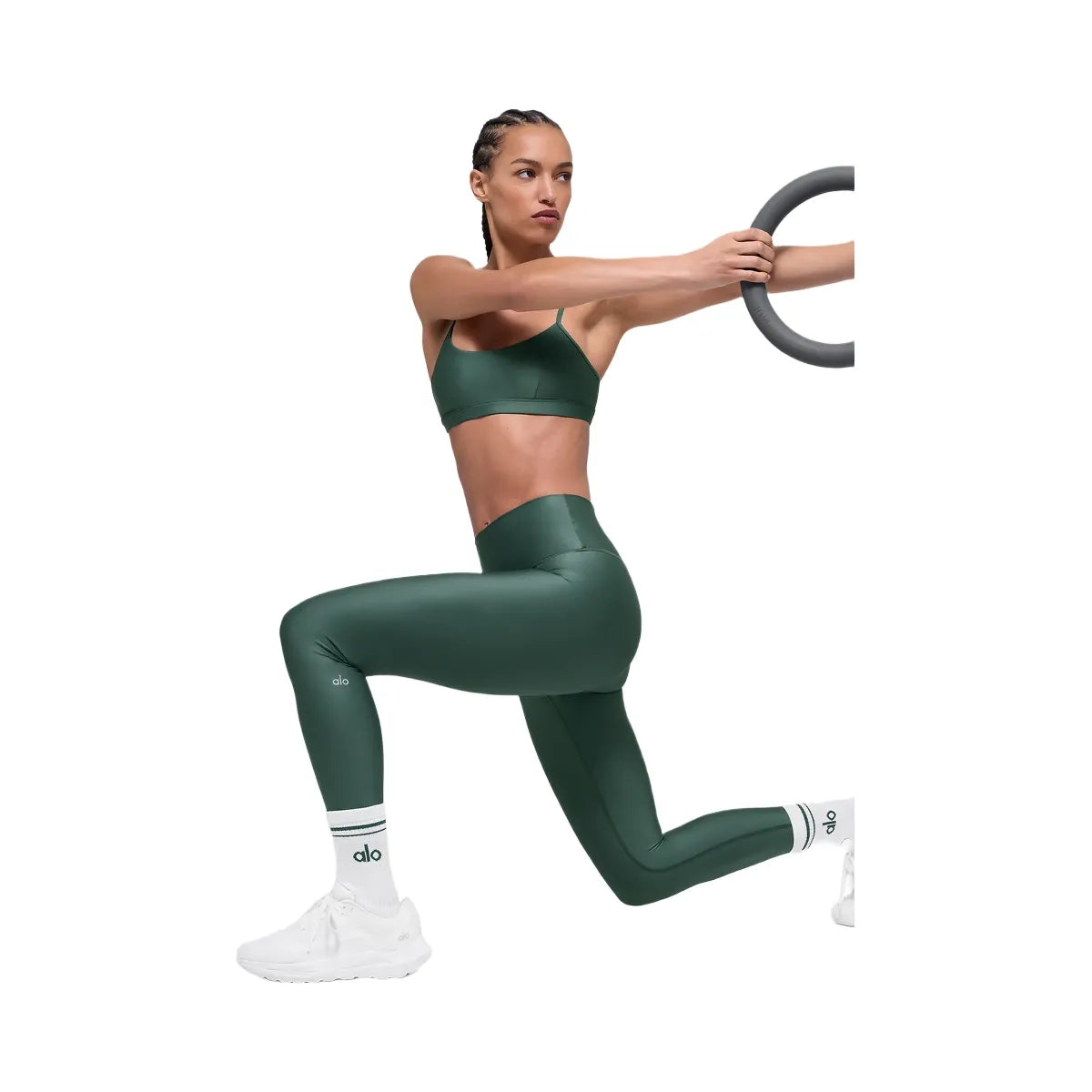 Alo Women's 7/8 High-Waist Airlift Legging - Clover Green