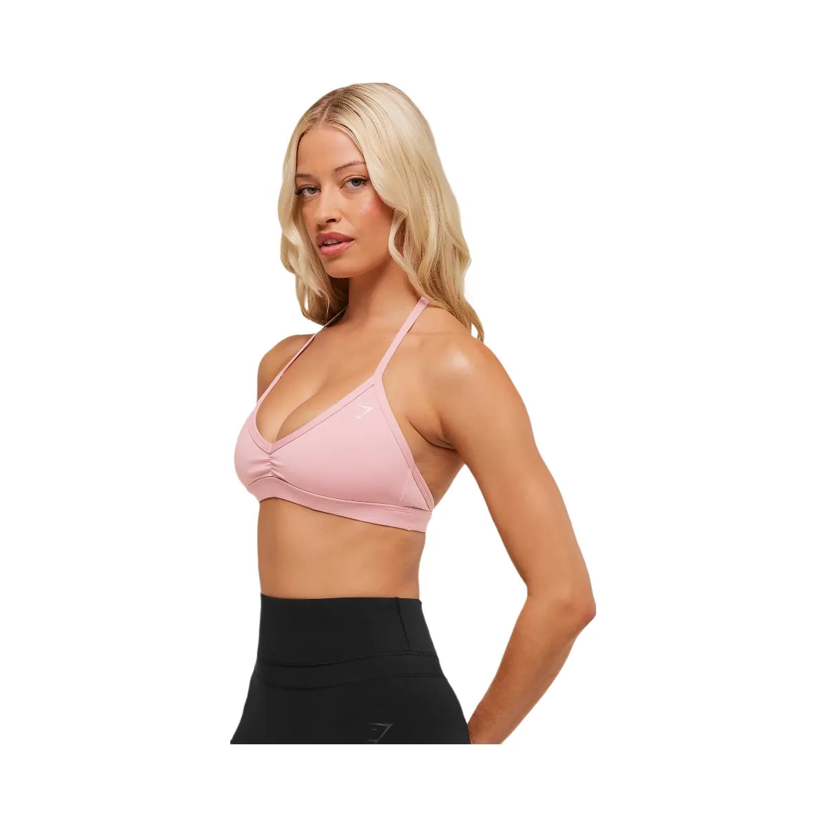 Gymshark Minimal Halterneck Sports Bra - Cloud Pink