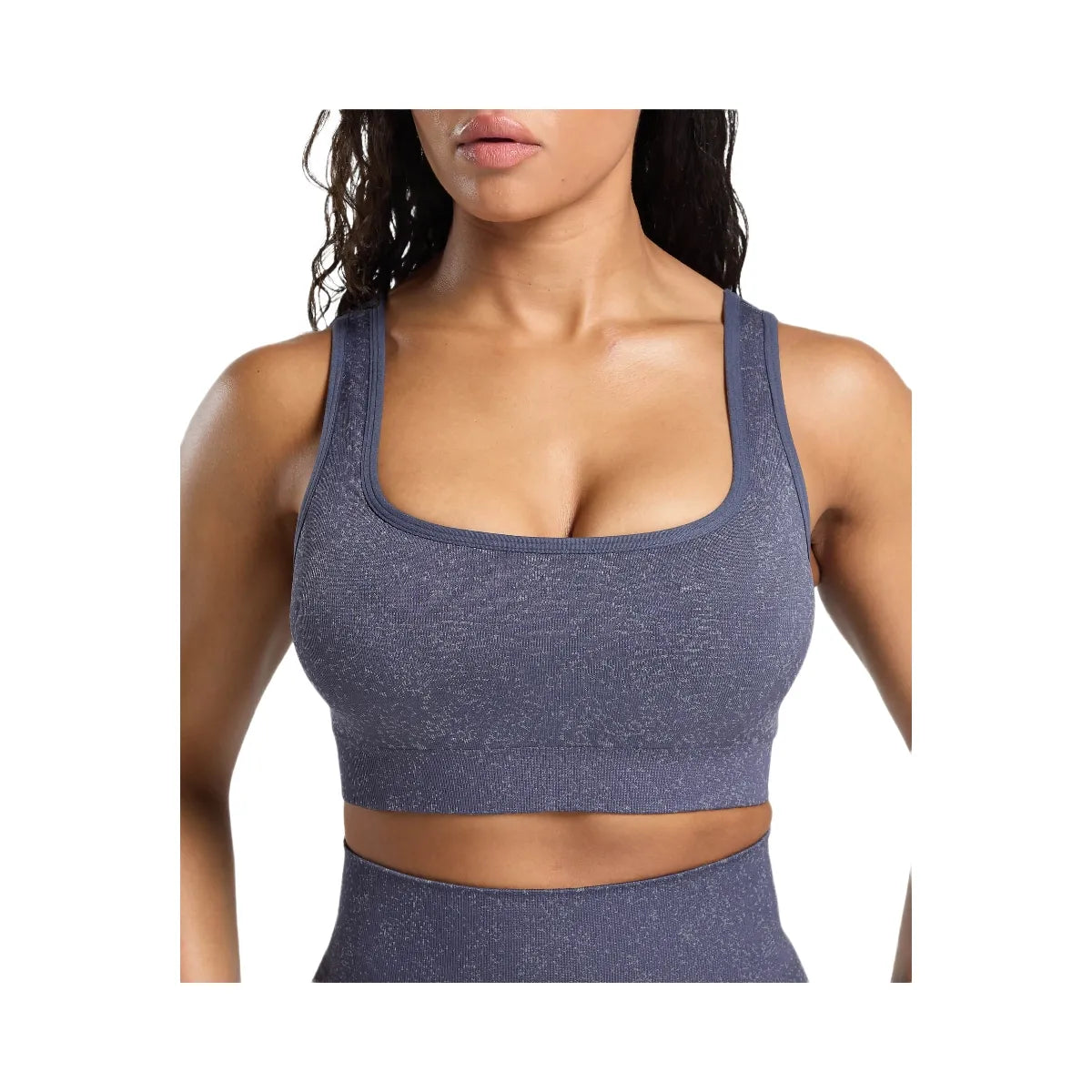 Gymshark Adapt Fleck Sports Bra - Weighted Purple/Metal Purple