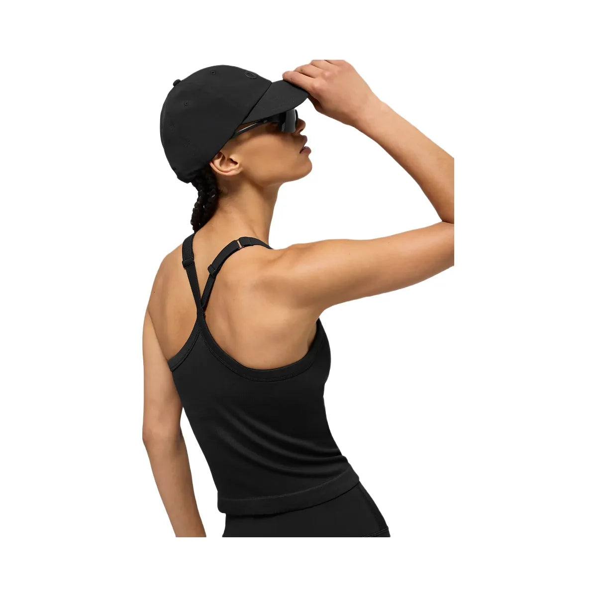 Alo Women's Seamless Ribbed Favorite Full Length Bra Tank - Black